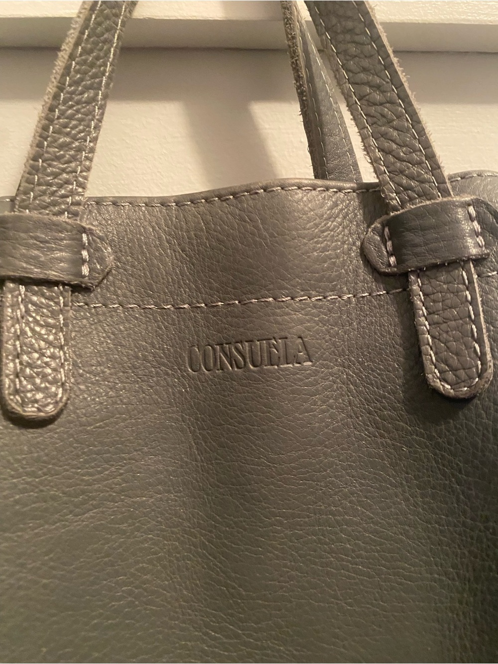 Consuela Keanu Essential pebbled gray Tote featuring handles & removable strap - Picture 2 of 11